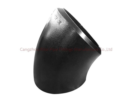 اتصالات لوله فولادی جوش لب به لب ANSI ASME B16.9 SR 45 90 درجه LR زانویی