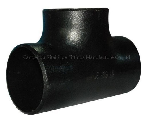 DN 200 DN600 Equal Tee Pipe Fitting Mild Steel Buttweld 2&quot; - 8&quot; Sch40 Welded