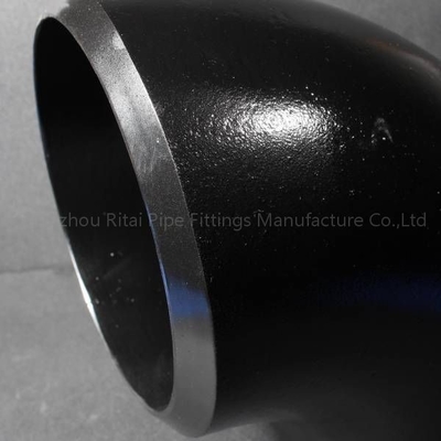 اتصالات زانویی لوله جوش لب به لب DN20 90 درجه ASTM A234 کربن بدون درز