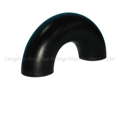 ASME B16.9 جدول 40 اتصالات لوله سیاه A234 شعاع بلند زانویی 180 درجه