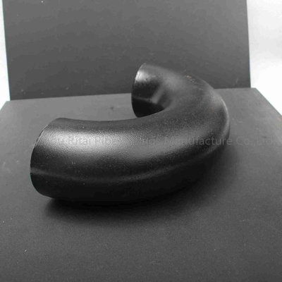 ASME B16.9 جدول 40 اتصالات لوله سیاه A234 شعاع بلند زانویی 180 درجه