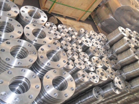ASTM ANSI B16.5 فلنج فولادی فورج شده WN SO THD , 300# فلنج مفصلی فولاد کربنی