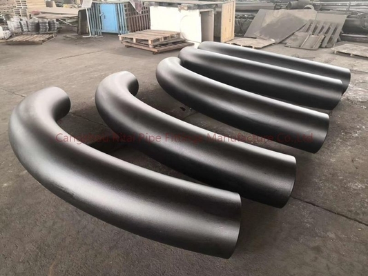 Sch40 Sch80 خم زانویی 90 درجه ASTM A105 کربن فولاد A53 106GR.B جوش