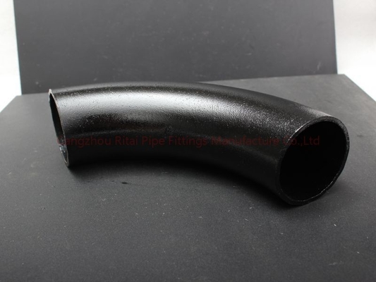 A53Gr.B LR 3D Pipe Bends 22.5 45 90 120 درجه مشکی برای نفت