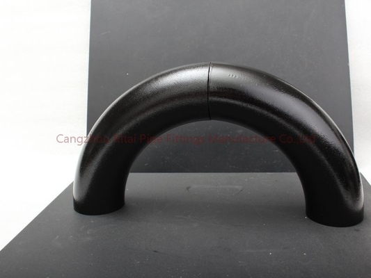 A53Gr.B LR 3D Pipe Bends 22.5 45 90 120 درجه مشکی برای نفت