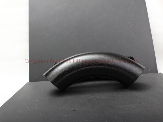 A53Gr.B LR 3D Pipe Bends 22.5 45 90 120 درجه مشکی برای نفت