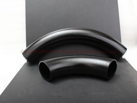 A53Gr.B LR 3D Pipe Bends 22.5 45 90 120 درجه مشکی برای نفت