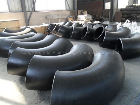 Sch 120 جوش لب به لب فولادی کربن شعاع بلند 1.5 بعدی 90 درجه STD