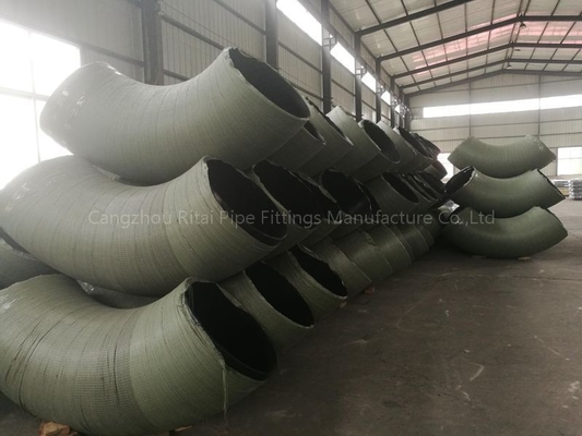 Sch 120 جوش لب به لب فولادی کربن شعاع بلند 1.5 بعدی 90 درجه STD