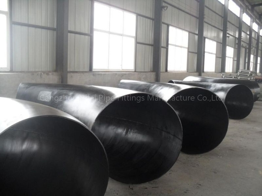 ASTM B16.9 لوله های بزرگ زانویی فولاد کربنی انتهای اریب گرد 90 درجه اتصالات زانویی