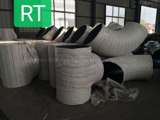 ASTM 1200 NB لوله بزرگ زانویی با شعاع کوتاه 45 درجه BW قطر بزرگ فولاد کربنی