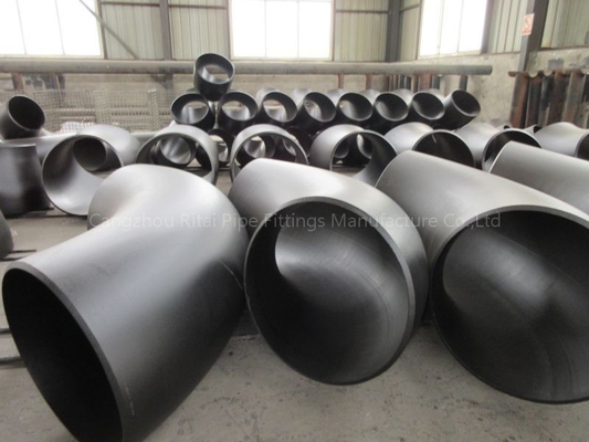 ASME B16.9 ERW لوله بزرگ زانویی فولاد کربنی 90 درجه خم شعاع بلند