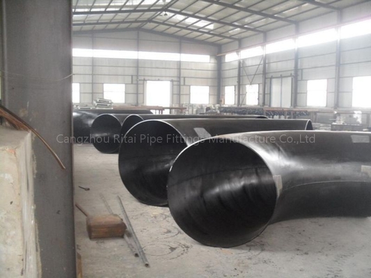 ASME B16.9 ERW لوله بزرگ زانویی فولاد کربنی 90 درجه خم شعاع بلند