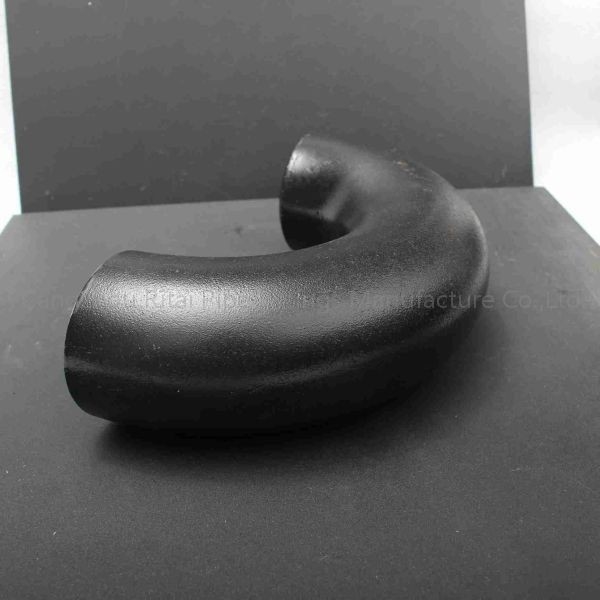 ASME B16.9 جدول 40 اتصالات لوله سیاه A234 شعاع بلند زانویی 180 درجه