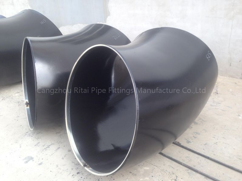 A234 WPB Large Pipe Ebows Sch 160 خم شعاع بلند 45 درجه CS برای اگزوز گاز
